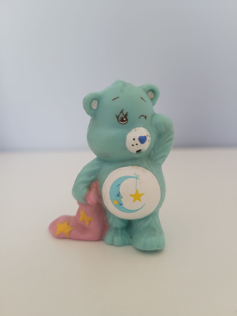 Vintage 1984 Care Bears Bedtime Bear PVC figure by Kenner